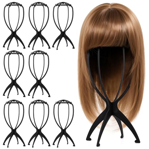 Tecbeauty 9 Pcs Wig Stand, Portable Wig Holder