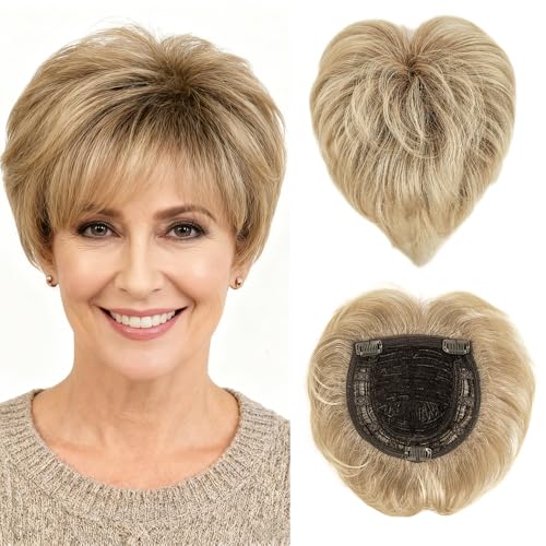 Short Hair Topper for Thinning Hair 5.5 Inch Pixie Cut