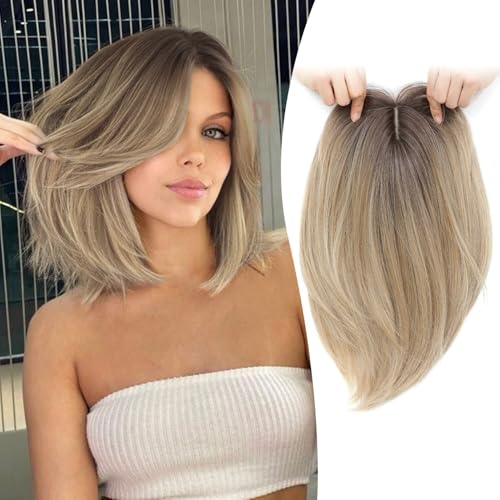 Ms Taj Hair Topper 12 Inch Hair Piece with Bangs