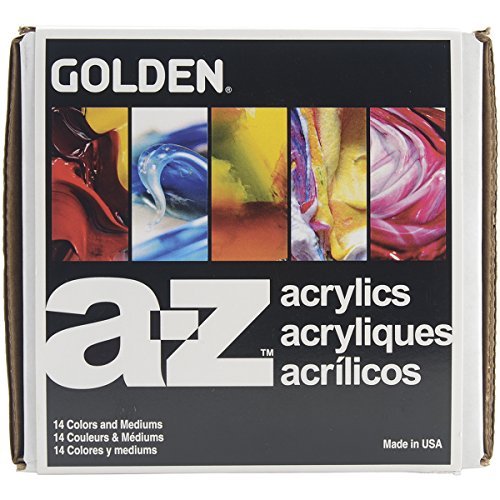 Heavy Body Acrylics by GOLDEN, Explorer Set, 14 Color Paint